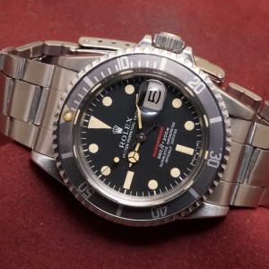 ロレックス 赤サブマリーナ Ref-1680 Mark-4  Guarantee & Box, etc.