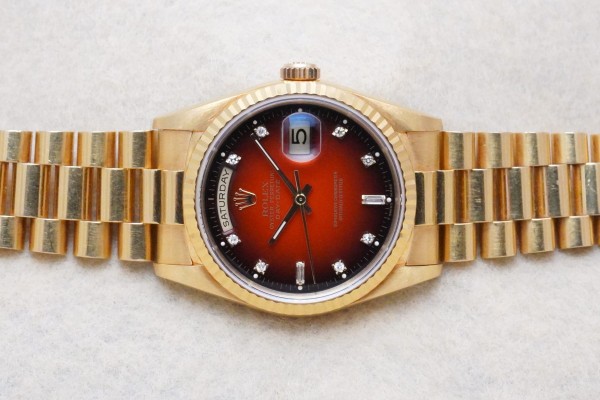 ロレックス デイデイト Ref-18238 Red Gradation Dial Ser-L（RD-115／1989年)の詳細写真4枚目