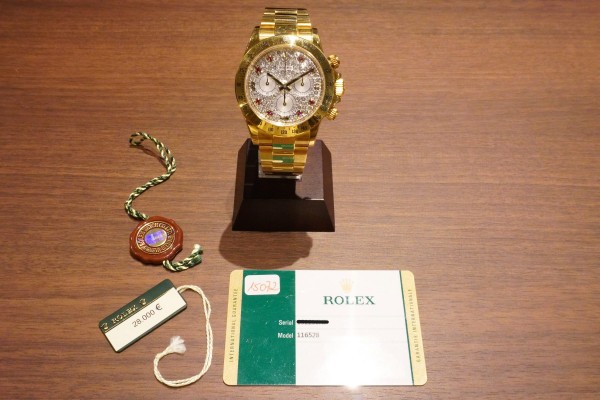 ロレックス  デイトナ Ref-116528 PAVE DIAMOND DIAL GUARANTEE（RD-121／ランダムシリアル（2014年販売）)の詳細写真8枚目
