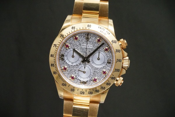 ロレックス  デイトナ Ref-116528 PAVE DIAMOND DIAL GUARANTEE（RD-121／ランダムシリアル（2014年販売）)の詳細写真1枚目