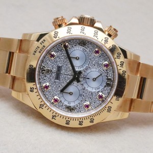 ロレックス  デイトナ Ref-116528 PAVE DIAMOND DIAL GUARANTEE