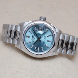 レディース ロレックス 279166 ICEBLUE DIAL PT GUARANTEE&BOX