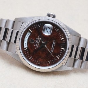 ロレックス デイデイト Ref-18239 WALNUT DIAL GUARANTEE Ser-W