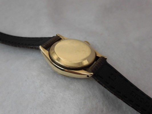 レディース ロレックス 6509 Heart Index Dial 14KYG（LR-75／1956年)の詳細写真8枚目