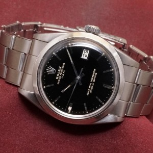 ロレックス  OYSTER PERPETUAL DATE Ref-1500 Gilt Gloss Dial