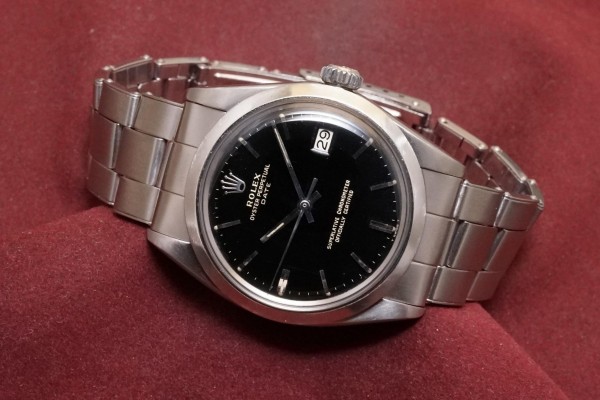ロレックス  OYSTER PERPETUAL DATE Ref-1500 Gilt Gloss Dial（RO-285／1967年)の詳細写真1枚目