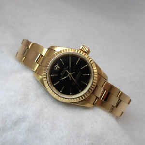 レディース ロレックス Ref.67198  Black Dial 18KYG