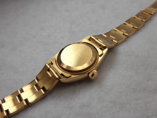 レディース ロレックス Ref.67198  Black Dial 18KYG（LR-75／1996年)の詳細写真7枚目