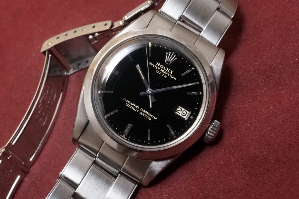 ロレックス  OYSTER PERPETUAL DATE Ref-1500 Gilt Gloss Dial（RO-285／1967年)の詳細写真3枚目