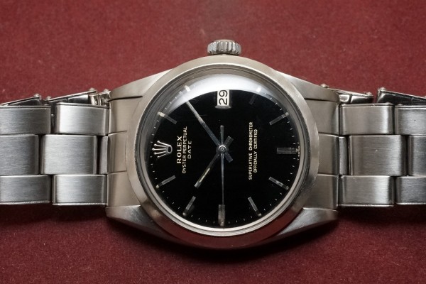 ロレックス  OYSTER PERPETUAL DATE Ref-1500 Gilt Gloss Dial（RO-285／1967年)の詳細写真4枚目