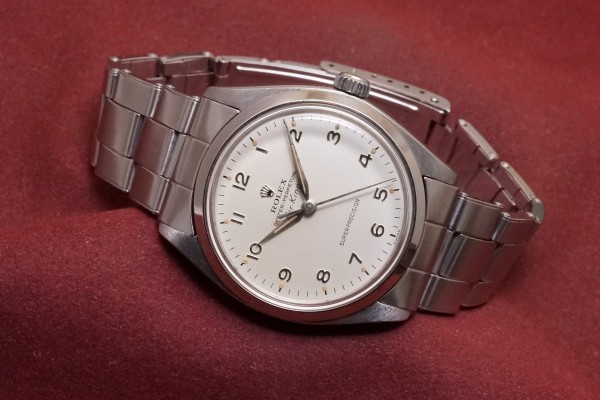 ロレックス Air-King Ref-5500 All Arabic Cream Dial（RO-289／1962年)の詳細写真1枚目