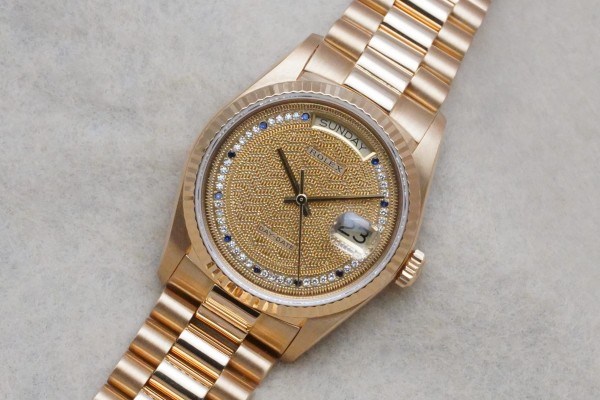 ロレックス デイデイト Ref-18038 MISSONI DIAL GUARANTEE（RD-130／1985年)の詳細写真3枚目