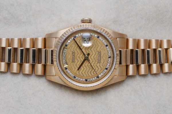 ロレックス デイデイト Ref-18038 MISSONI DIAL GUARANTEE（RD-130／1985年)の詳細写真4枚目