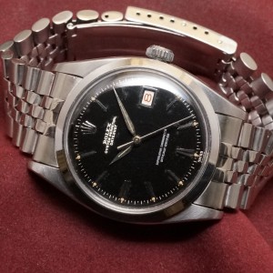 ロレックス デイトジャスト Ref-6604 Black Gilt  Dial