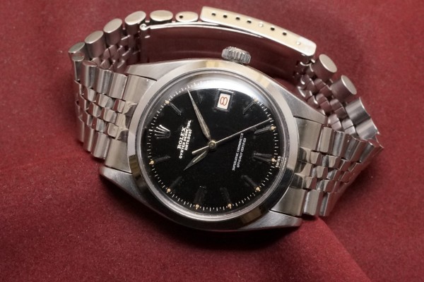 ロレックス デイトジャスト Ref-6604 Black Gilt  Dial（RO-293／1959年)の詳細写真1枚目