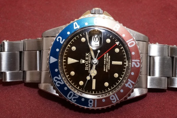 ロレックス GMTマスター Ref-1675 OCC Chapterring Tropical Gilt/Gross Dial（RS-114／1960年)の詳細写真4枚目