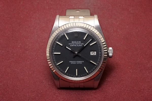ロレックス デイトジャスト Ref-1601 Black Confetti Dial（RO-299／1970年)の詳細写真2枚目