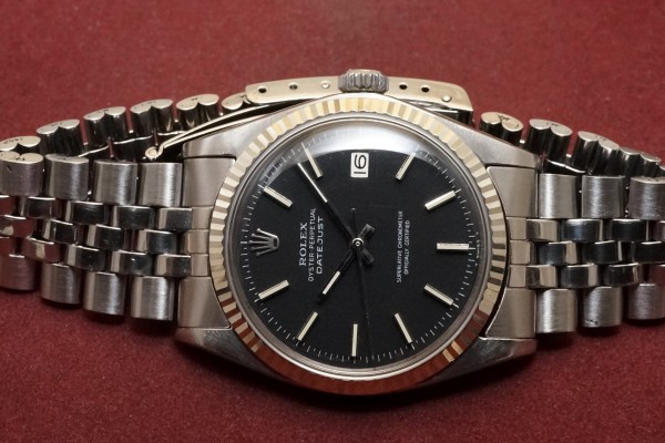 ロレックス デイトジャスト Ref-1601 Black Confetti Dial（RO-299／1970年)の詳細写真4枚目