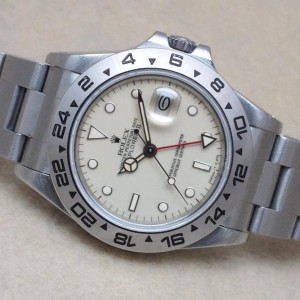 ロレックス EXPLORERⅡ Ref-16550 IVORY CENTER SPLIT DIAL