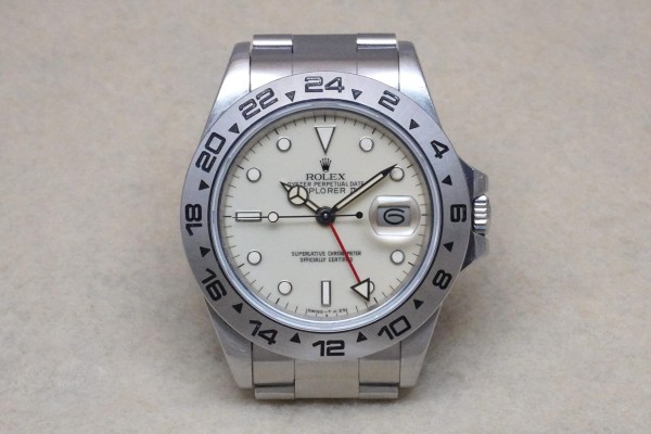 ロレックス EXPLORERⅡ Ref-16550 IVORY CENTER SPLIT DIAL（RD-136／1984年)の詳細写真2枚目