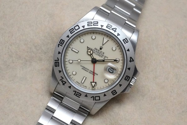 ロレックス EXPLORERⅡ Ref-16550 IVORY CENTER SPLIT DIAL（RD-136／1984年)の詳細写真3枚目