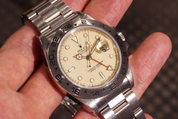 ロレックス EXPLORERⅡ Ref-16550 IVORY CENTER SPLIT DIAL（RD-136／1984年)の詳細写真11枚目