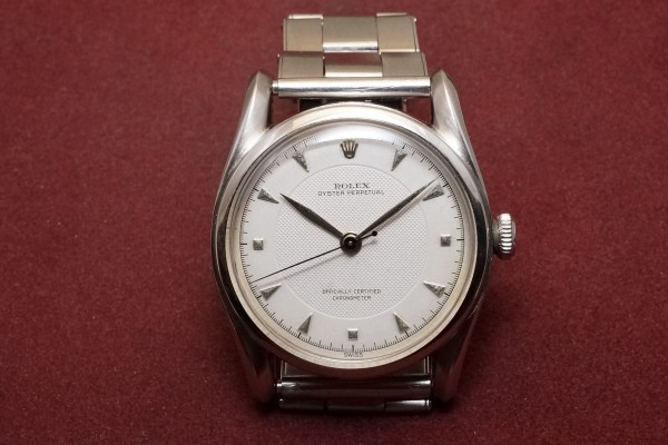 ロレックス バブルバック Ref.5018 Center Honeycomb Dial Bombay Case（RO-303／1949年)の詳細写真2枚目