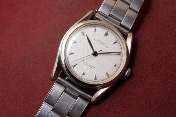 ロレックス バブルバック Ref.5018 Center Honeycomb Dial Bombay Case（RO-303／1949年)の詳細写真3枚目