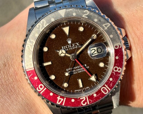 ロレックス GMTマスターⅡ Ref-16760 FAT-LADY FIRST BROWN DIAL（RD-143／1984年)の詳細写真11枚目