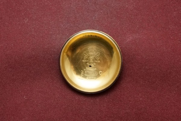ロレックス デイトジャスト Ref-6075YG Big Bubble Black Gilt Dial Rare!（RO-310／1953年)の詳細写真7枚目