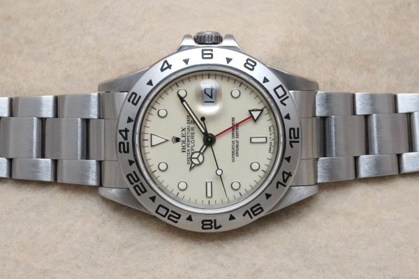 ロレックス EXPLORERⅡ Ref-16550 IVORY CENTER SPLIT DIAL（RD-145／1986年)の詳細写真4枚目
