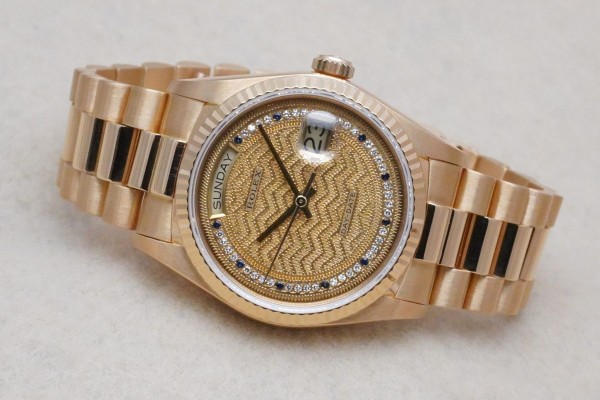 ロレックス デイデイト Ref-18038 MISSONI DIAL GUARANTEE（RD-130／1985年)の詳細写真1枚目