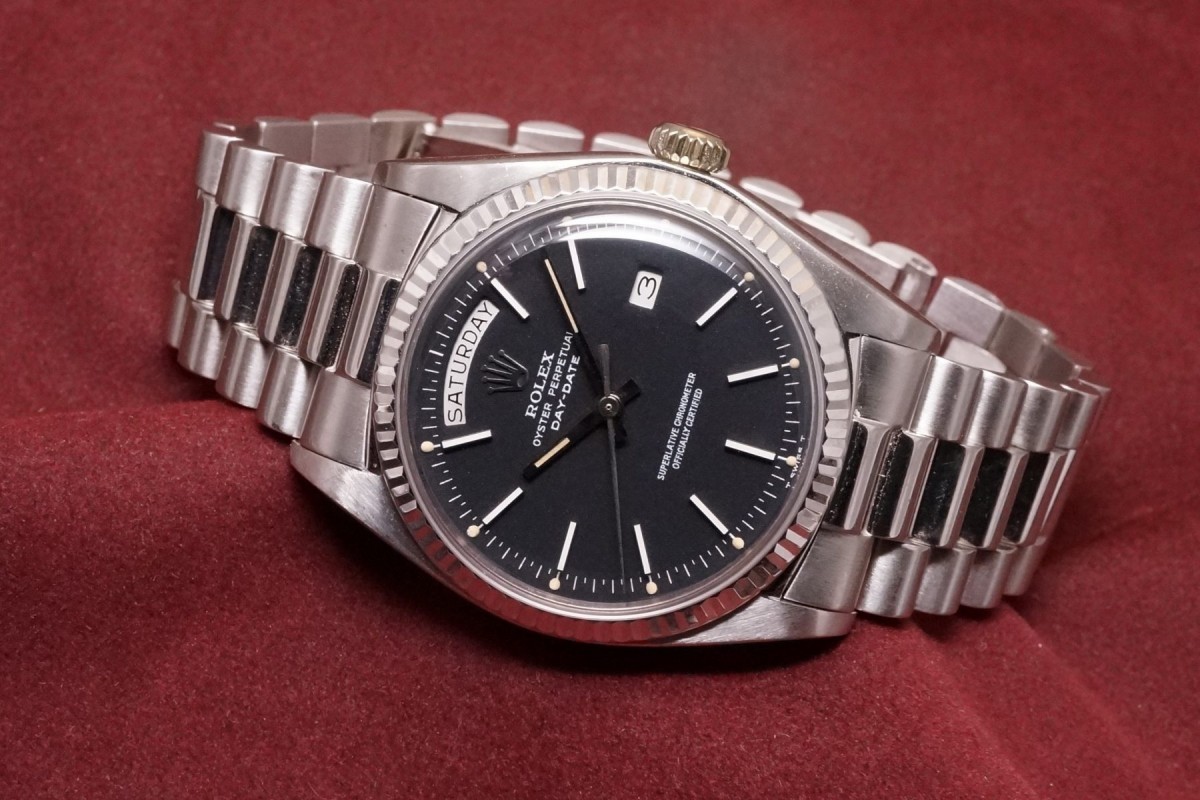 ロレックス デイデイト Ref-1803/9 Black Confetti Dial(RO-312/1974年)