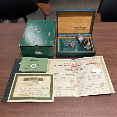 ロレックス DATEJAST Ref-1601 Gilt Glossy Dial Guarantee & Box, etc.（RO-311／1968年)の詳細写真11枚目