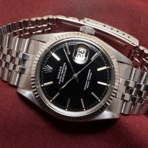 ロレックス デイトジャスト Ref-1601 Black Mirror Dial