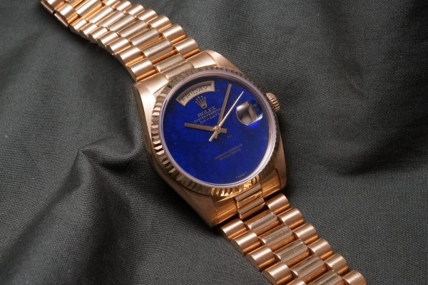ロレックス デイデイト Ref-18038 LAPIS LAZULI DIAL（RD-154／1986年)の詳細写真4枚目
