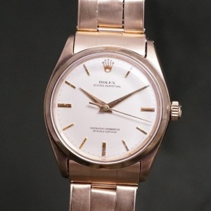 ロレックス OYSTER PERPETUAL Ref-1002 9KYG Cream Dial
