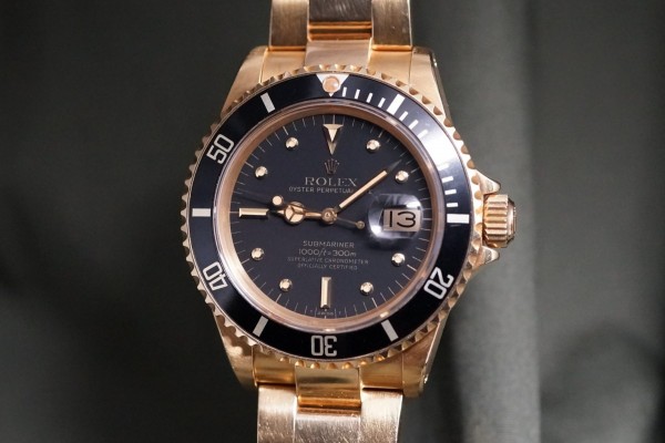 ロレックス サブマリーナ Ref-16808 Matte Black Nipple Dial（RD-159／1982～83年)の詳細写真1枚目
