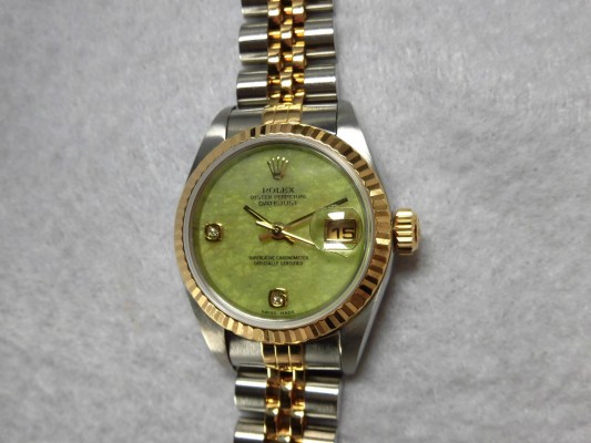 レディース ロレックス Ref.79173 SS/YG Green Jade Dial（LR-85／2001年)の詳細写真1枚目