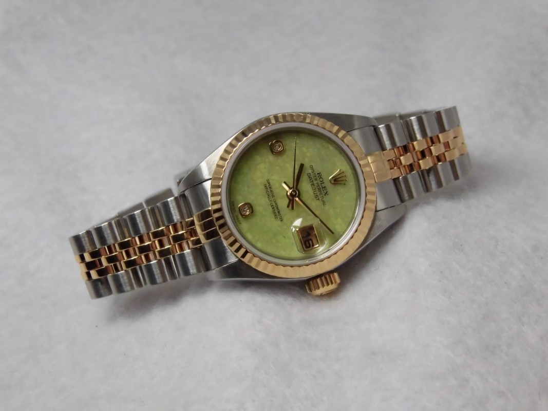レディース ロレックス Ref.79173 SS/YG Green Jade Dial(LR-85/2001年)