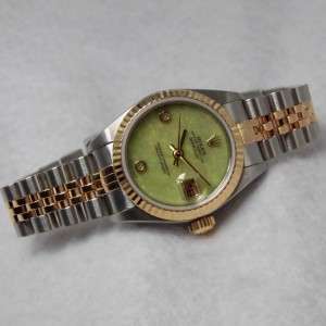 レディース ロレックス Ref.79173 SS/YG Green Jade Dial