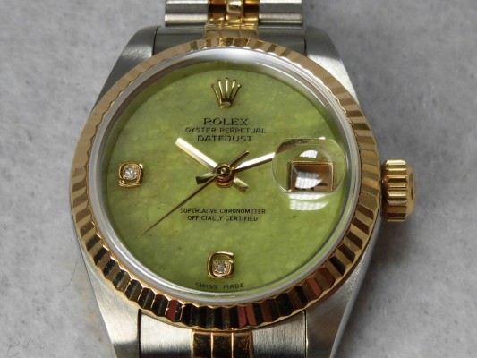 レディース ロレックス Ref.79173 SS/YG Green Jade Dial（LR-85／2001年)の詳細写真10枚目