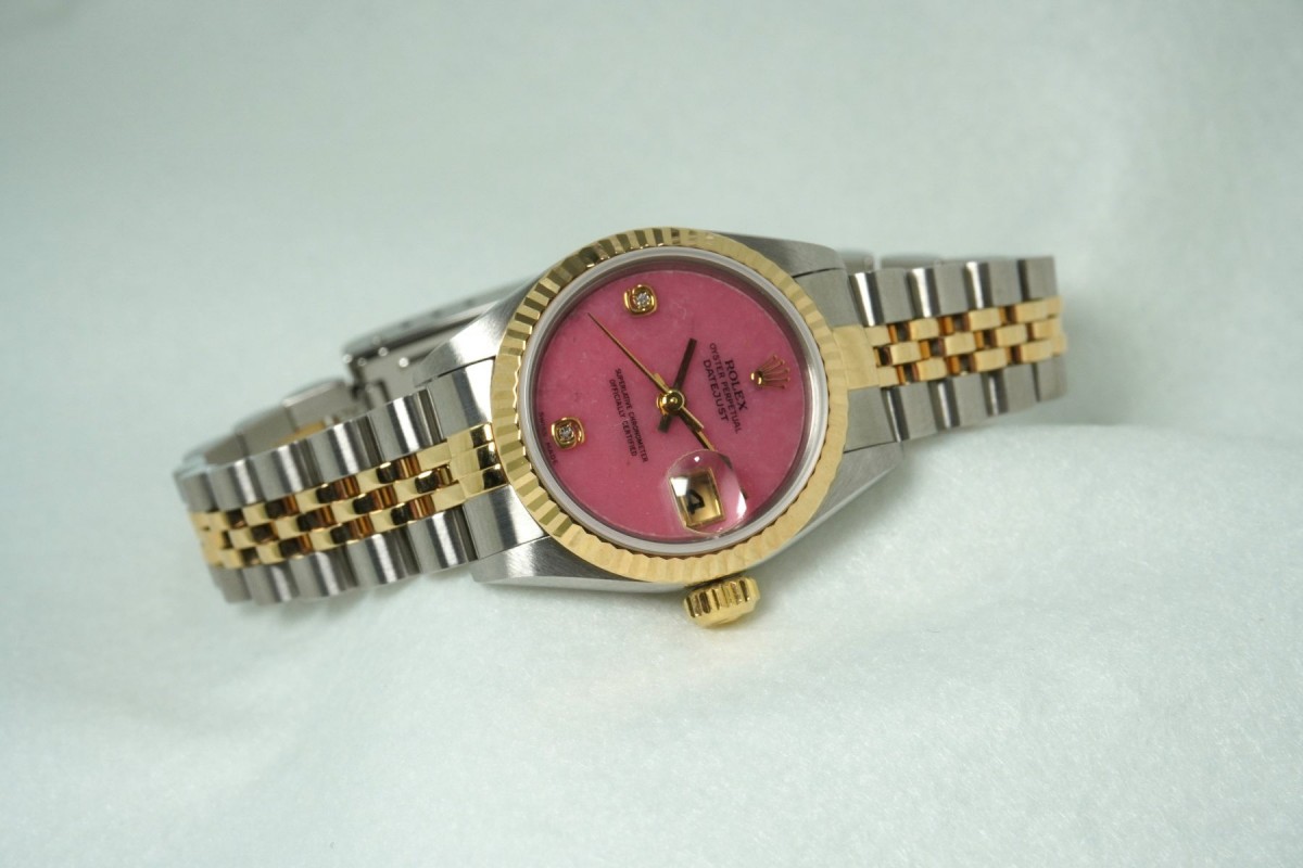 レディース ロレックス Ref.69173 SS/YG Pink Jade Dial(LR-86/1997年)