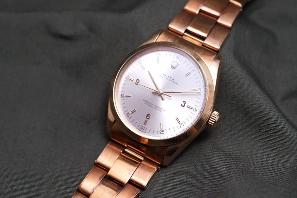 ロレックス OYSTER PERPETUAL Ref-1002/7 14KYG Cream Dial（RO-323／1966年)の詳細写真4枚目