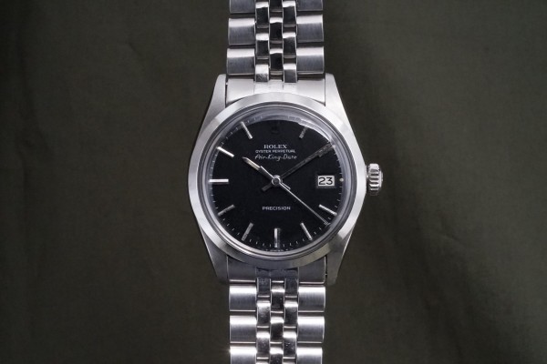 ロレックス Air-King-Date Ref-5700 Black Dial Rare!（RO-295／1970年)の詳細写真3枚目