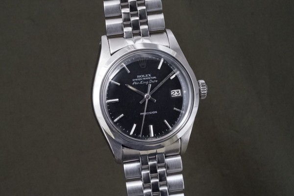 ロレックス Air-King-Date Ref-5700 Black Dial Rare!（RO-295／1970年)の詳細写真4枚目