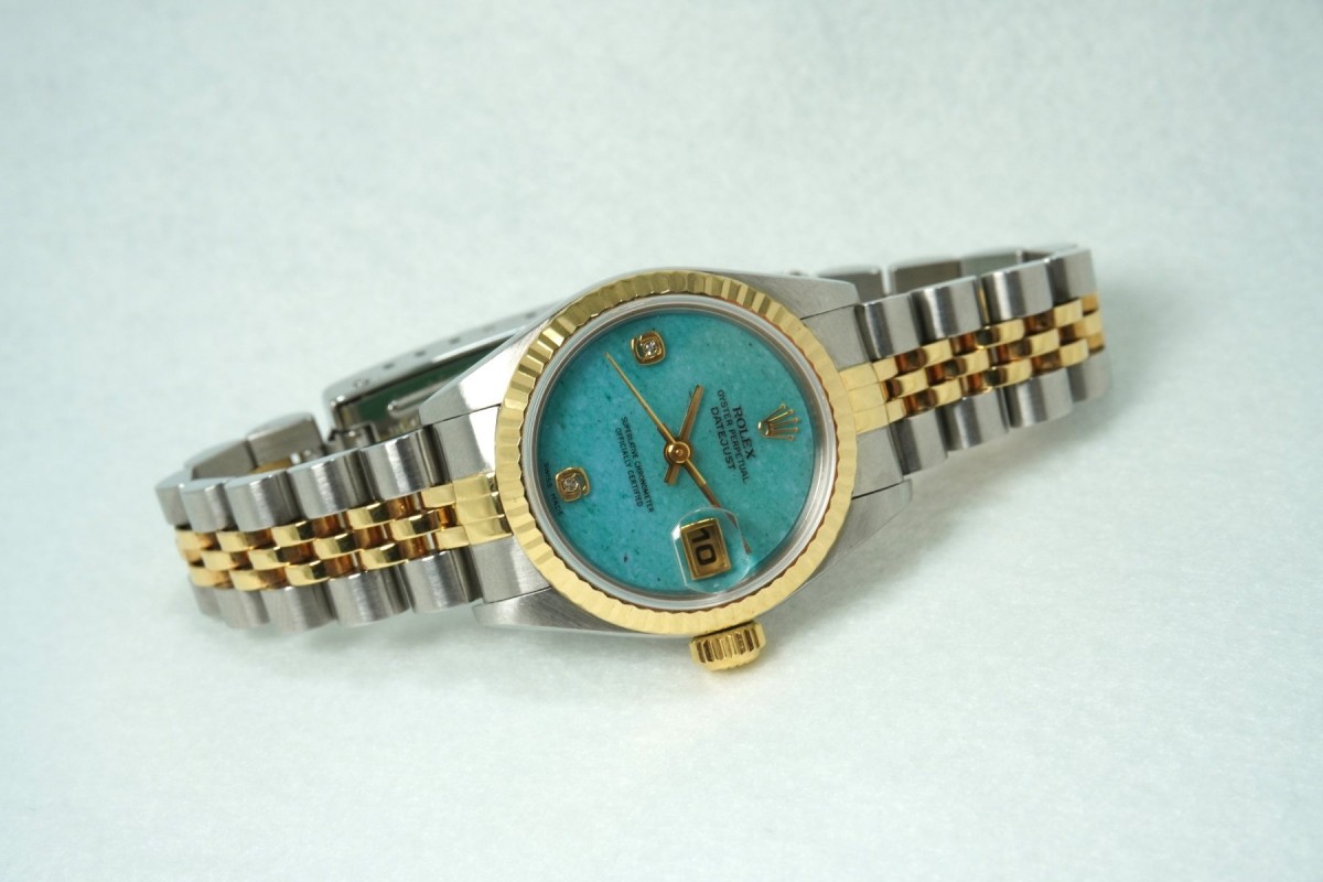 レディース ロレックス Ref.69173 SS/YG Blue Jade Dial(LR-87/2135)