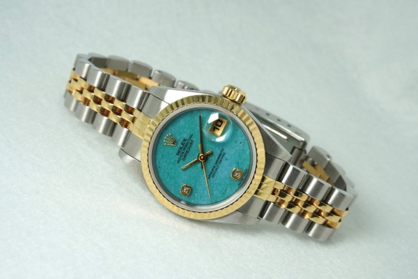 レディース ロレックス Ref.69173 SS/YG Blue Jade Dial（LR-87／2135)の詳細写真2枚目