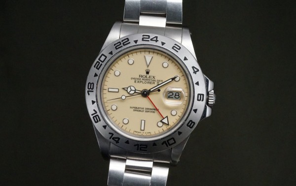 ロレックス EXPLORERⅡ Ref-16550 IVORY CENTER SPLIT DIAL FULLSET（RD-178／1986年)の詳細写真1枚目