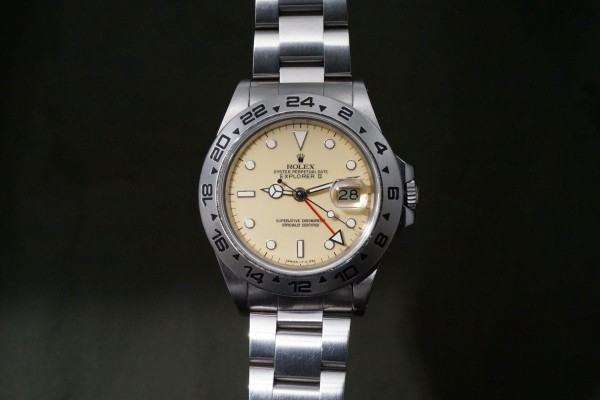ロレックス EXPLORERⅡ Ref-16550 IVORY CENTER SPLIT DIAL FULLSET（RD-178／1986年)の詳細写真3枚目